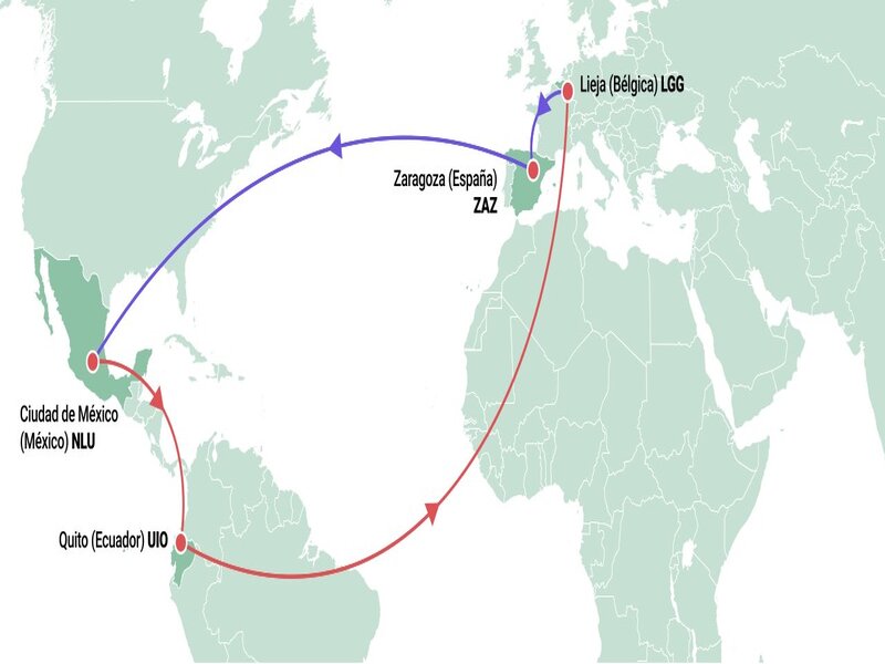 MSC Air Cargo amplía ruta aérea a México con escala en España