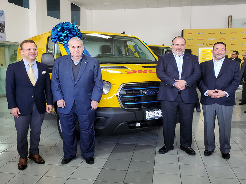 DHL Express México incorpora a su flota nuevas unidades eléctricas Ford