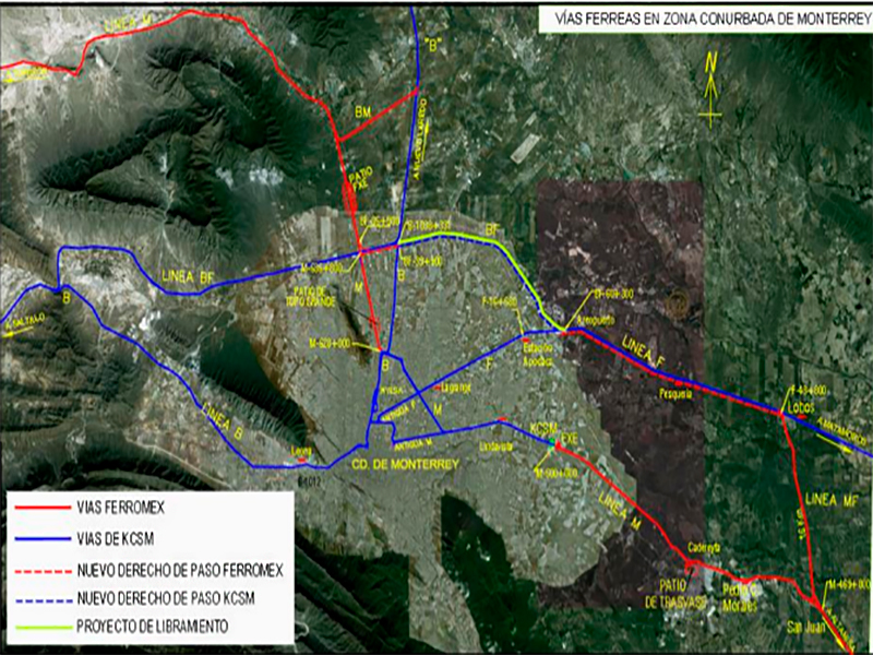 Libramiento ferroviario de Monterrey en Marzo, Celaya a ritmo constante
