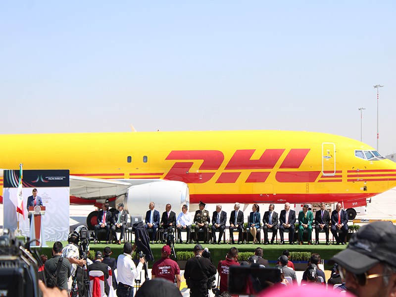 DHL aterriza primer vuelo de carga en el AIFA