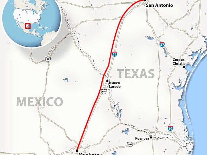 Texas Rail proyecta con México un tren de pasajeros Monterrey-San Antonio TX