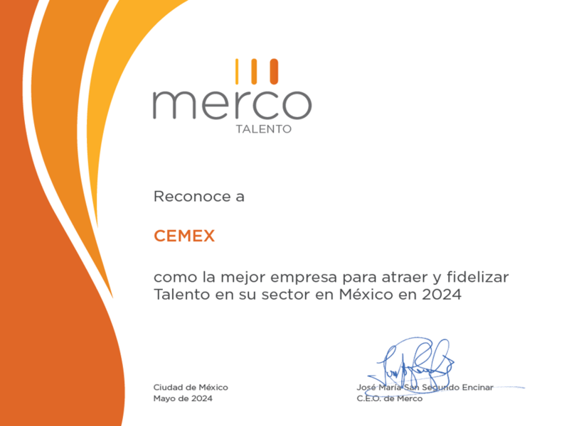 Cemex lidera Merco Talento 2024