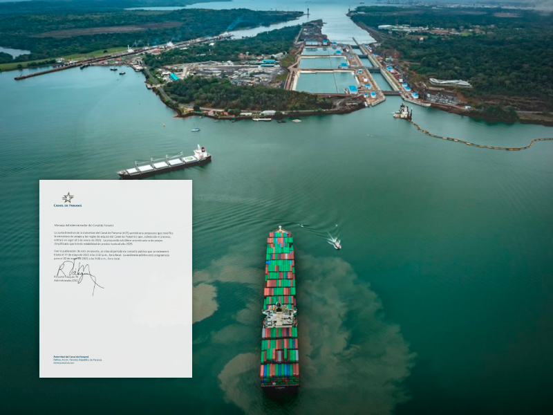 Canal de Panamá operará tarifas estabilizadas 2023-2025