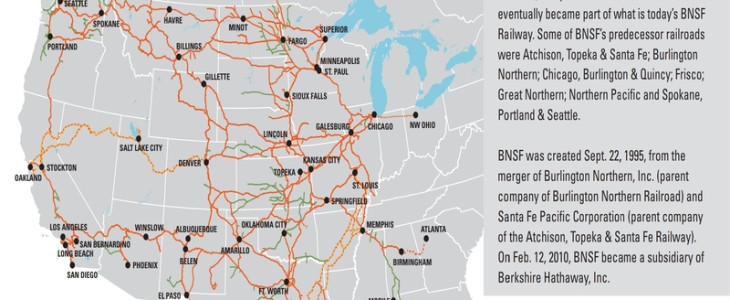 BNSF alcanza 4.5 millones de envíos Intermodales y 1.2 millones de carros agrícolas